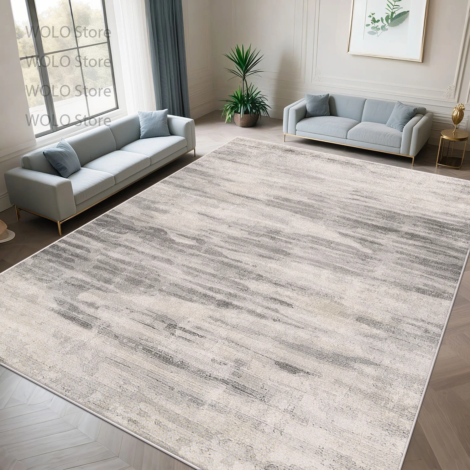 Coffee Equipment At Home - Modern Grey Carpet Living Room Rug
