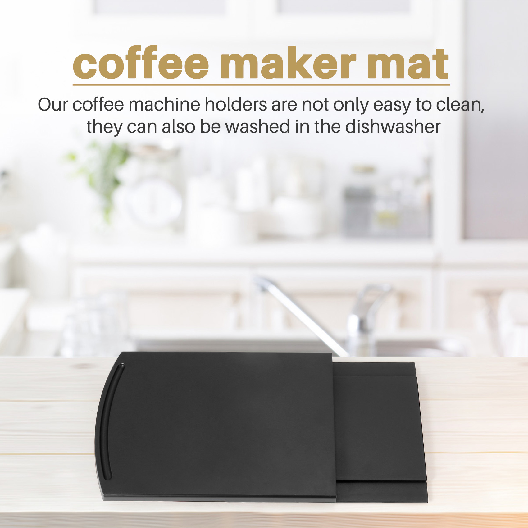 Coffee Equipment Tray - LUCK Kitchen Sink Sliding Coffee Tray