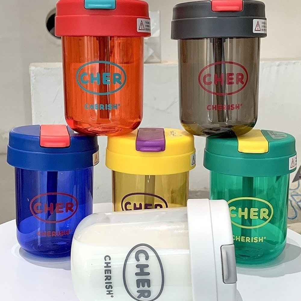 Cartoon 300mL Straw Cup Plasti - Coffee Equipment Eu recensione e prezzo