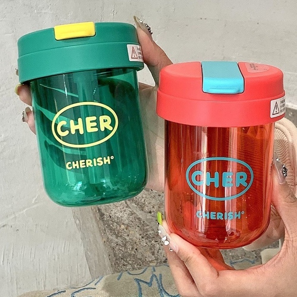 Cartoon 300mL Straw Cup Plasti - Coffee Equipment Eu recensione e prezzo