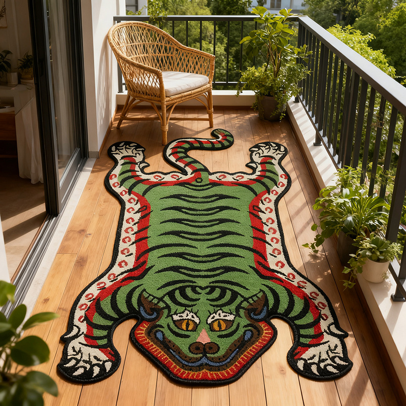 VIKAMA Tiger Pattern Rug Non-s - Coffee Equipment At Home recensione e prezzo