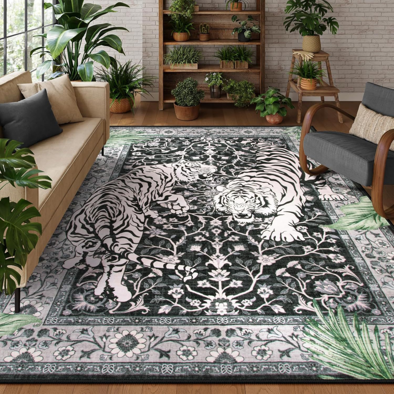 VIKAMA Boho Tiger Pattern Area - Coffee Equipment At Home recensione e prezzo
