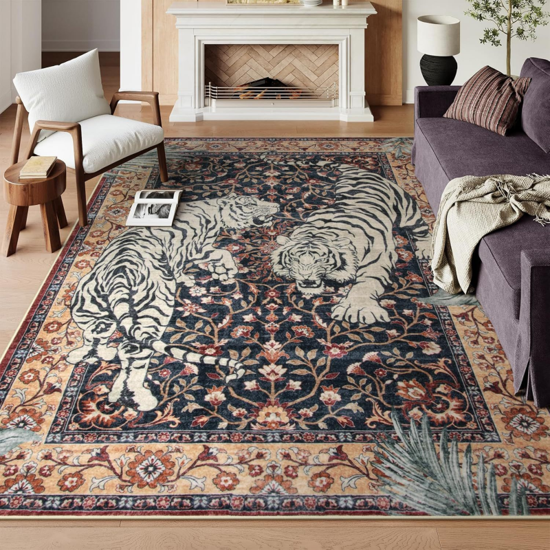 VIKAMA Boho Tiger Pattern Area - Coffee Equipment At Home recensione e prezzo