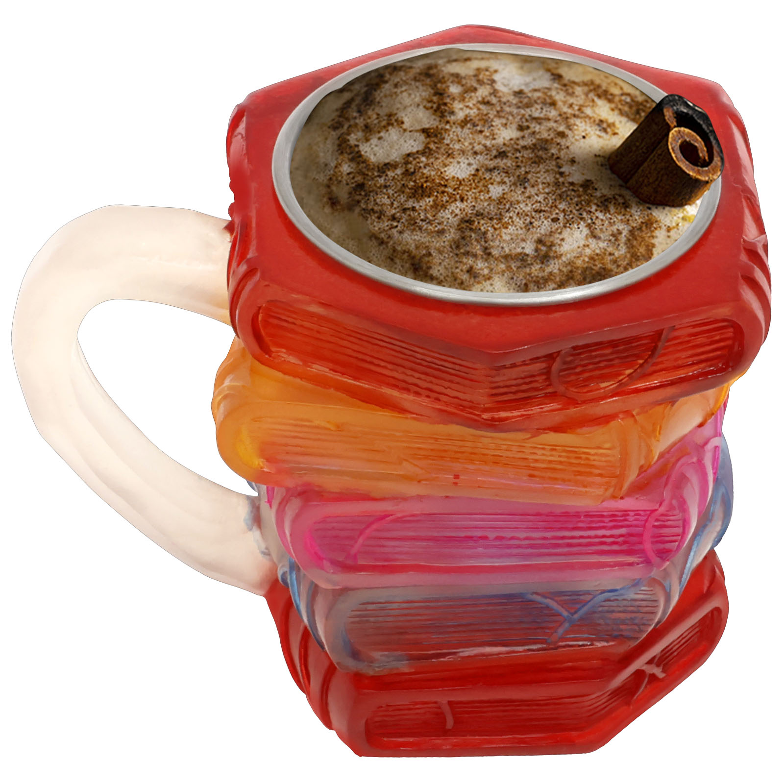 Painted Book Mug 3D Colored Gl - Coffee Equipment Eu recensione e prezzo