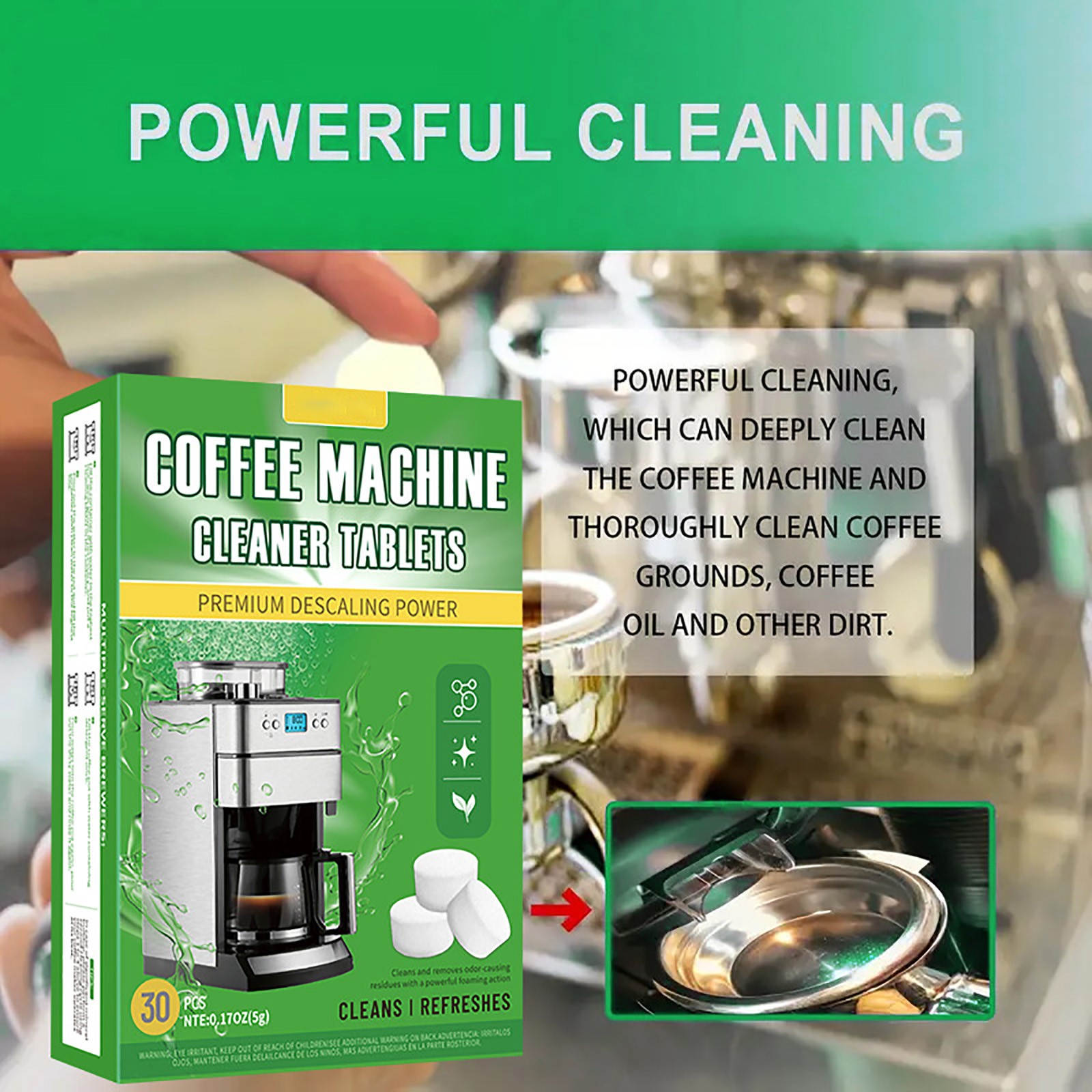 Coffee Machine Cleaning Tablet - Coffee Equipment Cleaner recensione e prezzo