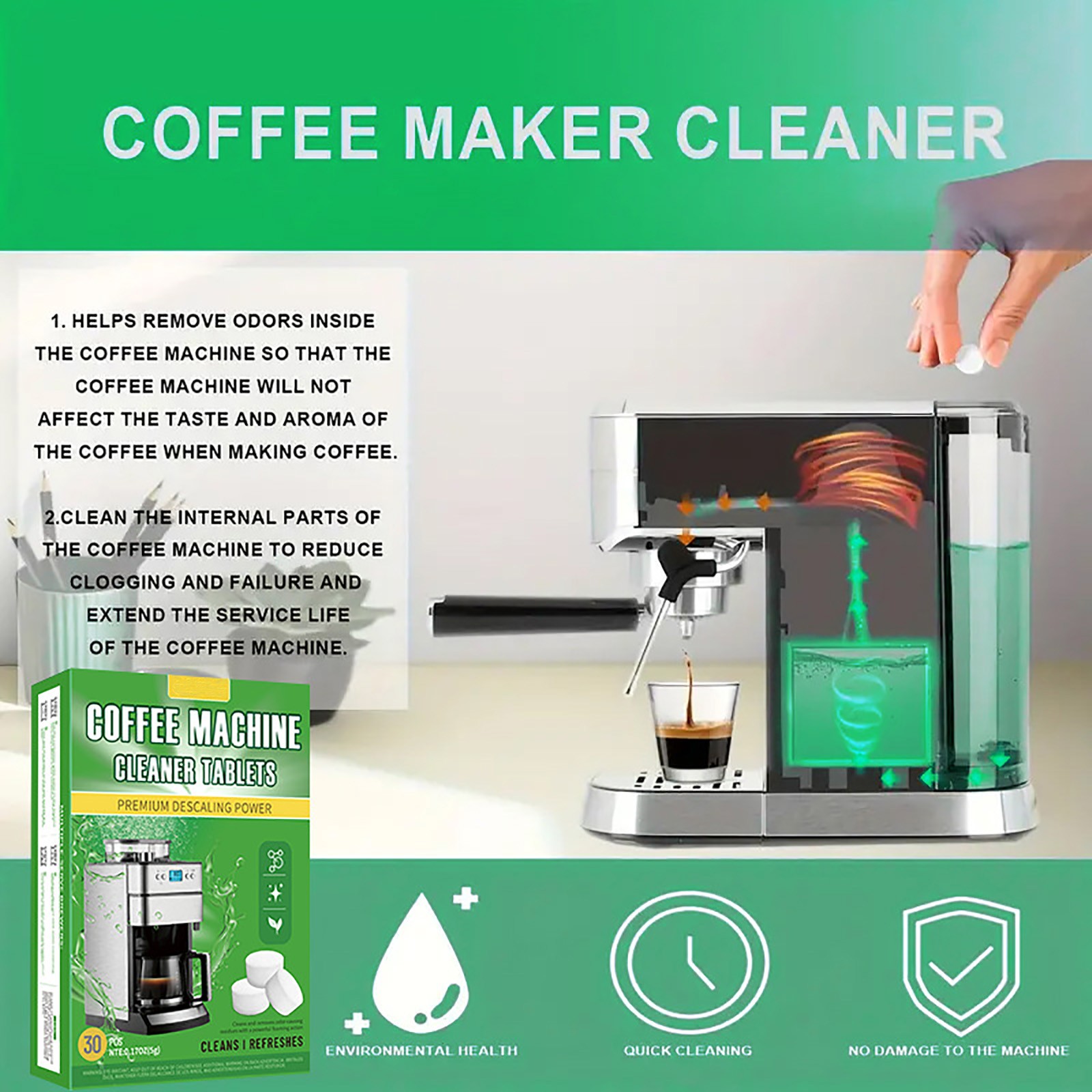 Coffee Machine Cleaning Tablet - Coffee Equipment Cleaner recensione e prezzo