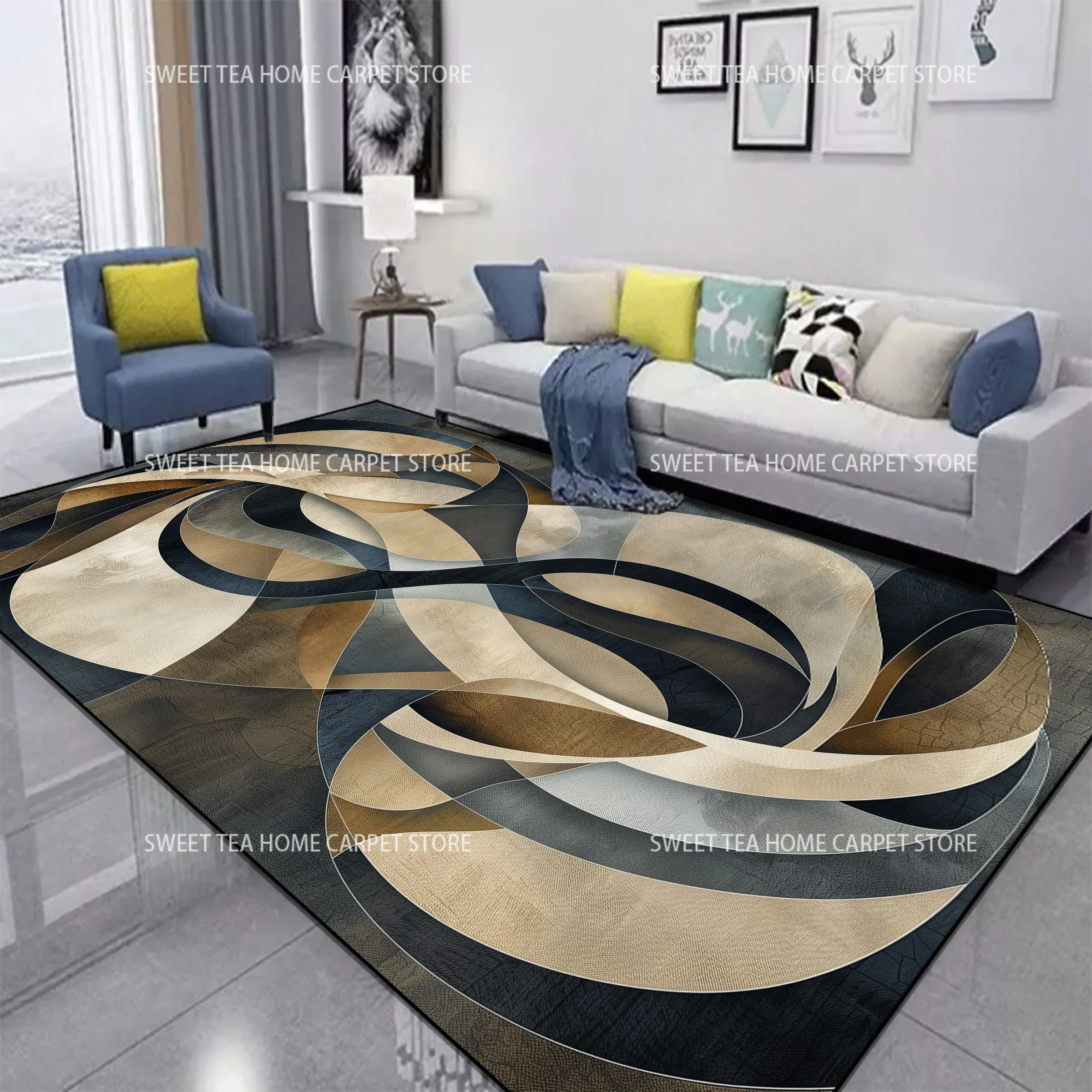 Red Black Swirl Rug Abstract C - Coffee Equipment At Home recensione e prezzo