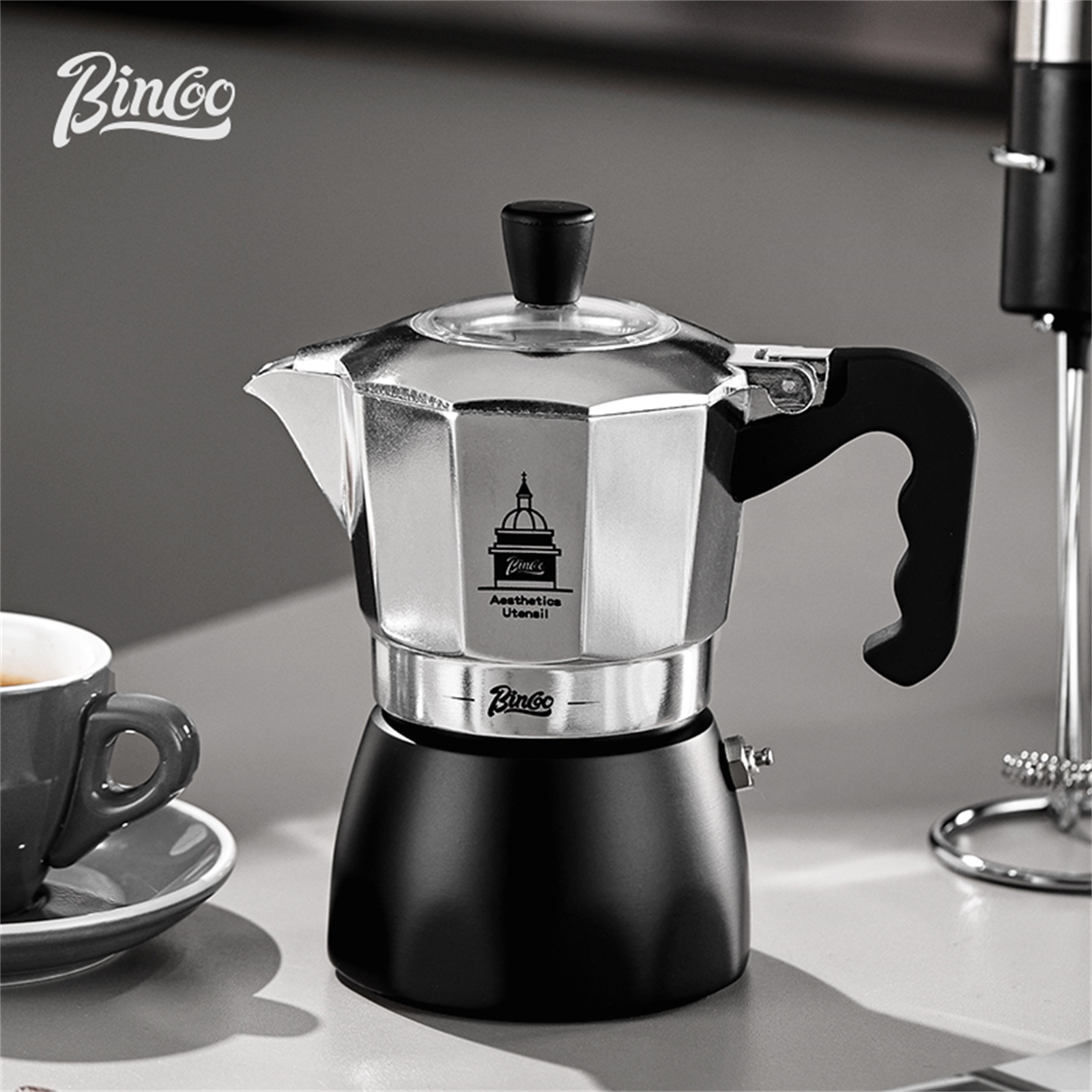 BINCOO Double Valve Moka Pot，E - Coffee Equipment At Home recensione e prezzo