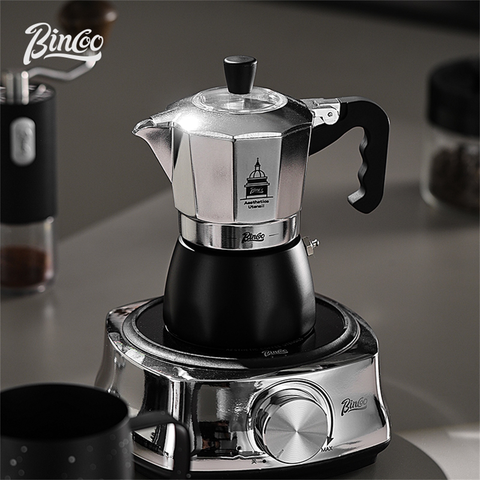 BINCOO Double Valve Moka Pot，E - Coffee Equipment At Home recensione e prezzo