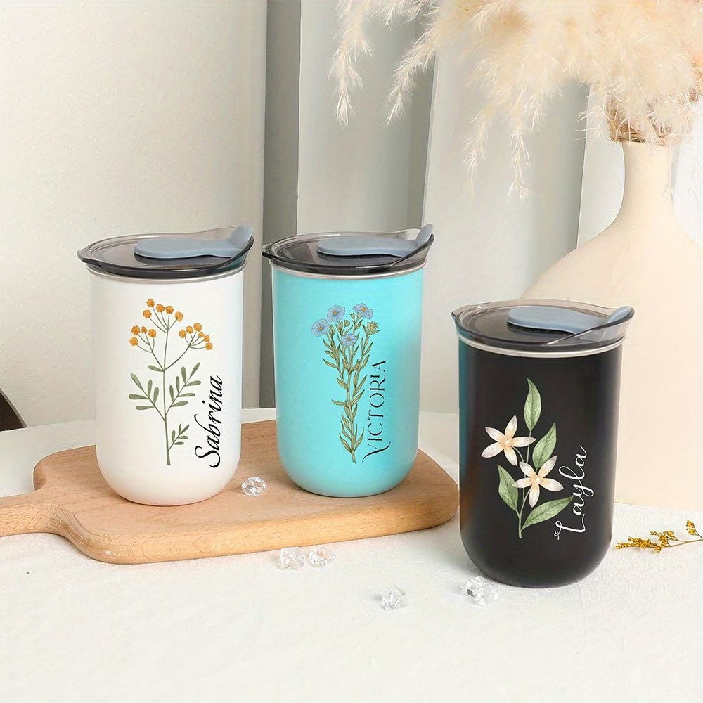 Customized birthday floral mug - Coffee Equipment Gift recensione e prezzo