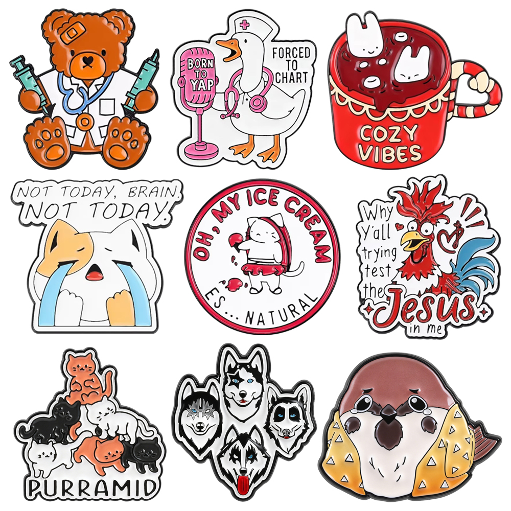 Cute Doctor Bear Pin Goose Nur - Coffee Equipment Gift recensione e prezzo