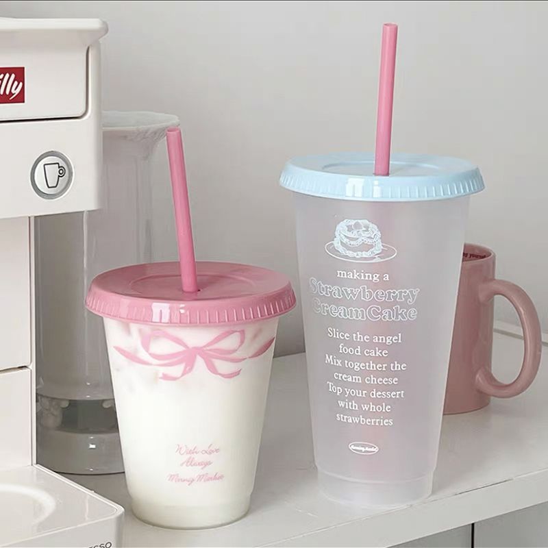Kawaii Water Cup With Lid Stra - Coffee Equipment Eu recensione e prezzo