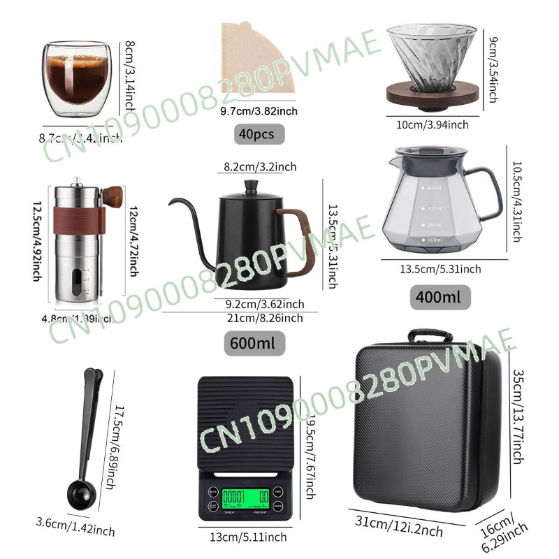Hand pour-over coffee set outd - Coffee Equipment Gift recensione e prezzo