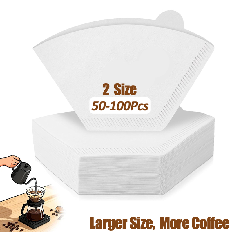 50/100 Pieces Coffee Filter Pa - Coffee Equipment Cleaner recensione e prezzo