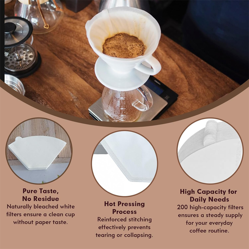 50/100 Pieces Coffee Filter Pa - Coffee Equipment Cleaner recensione e prezzo