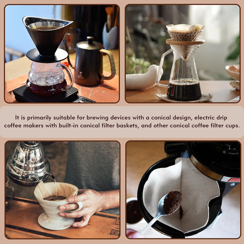 50/100 Pieces Coffee Filter Pa - Coffee Equipment Cleaner recensione e prezzo